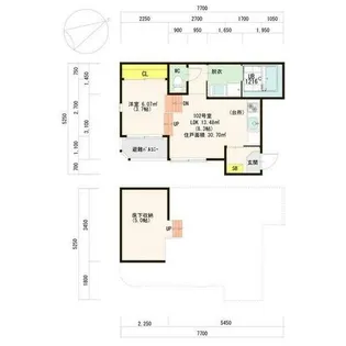 北斗館【1階】の間取り