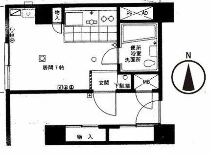 平岸フラワーホーム【4階】の間取り