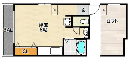 リバーライスⅡ【1階】の間取り