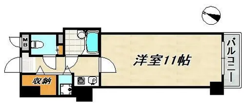 リアンジェ神戸北【4階】の間取り