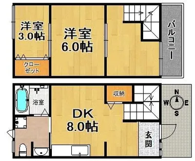 テラスMITO【1階】の間取り