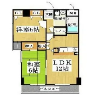 GATHERIA PACE(ギャザリアパーチェ)【7階】の間取り