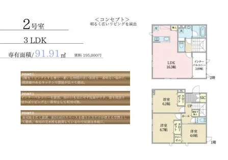 Prima Verde (プリーマ ヴェルデ)【1階】の間取り