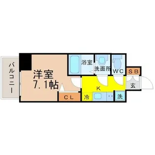 プレサンス久屋大通公園セラフィ【13階】の間取り