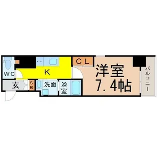 PLATZ TACHIBANA(プラッツタチバナ)【6階】の間取り