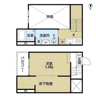 SEIREN福池【2階】の間取り