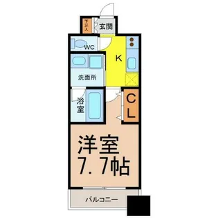 レジディア久屋大通【7階】の間取り