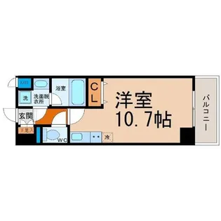 レジディア高岳【6階】の間取り