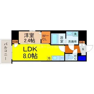 エスリード大曽根プレシャス【5階】の間取り