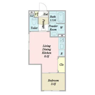 LUORE池下【2階】の間取り