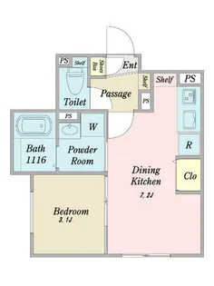 LUORE池下【3階】の間取り