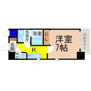 エステムコート名古屋ステーションクロス【14階】の間取り