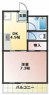 アドバンスオーシャン101【2階】の間取り