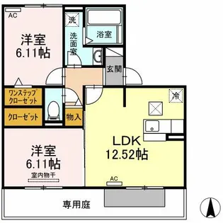 愛知県小牧市大字久保一色【アパート】の間取り