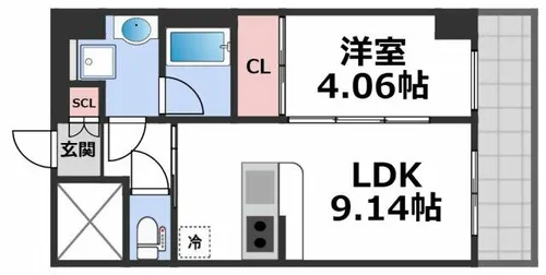プレジオ永和EURO【6階】の間取り