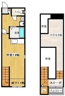 福岡県福岡市西区徳永北【アパート】の間取り