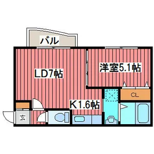 サザンクロス福住【2階】の間取り