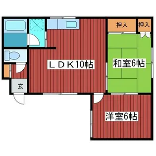 メイプルハウス【2階】の間取り
