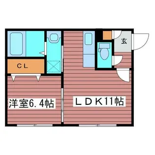 Primo Mare 月寒公園【2階】の間取り