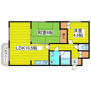 アクアトピア桜【3階】の間取り