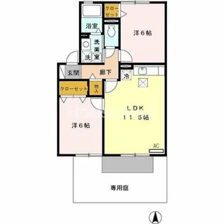 グラン・コンフォール C棟【2階】の間取り