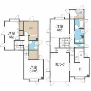 北海道札幌市南区藻岩下4丁目【一戸建】の間取り