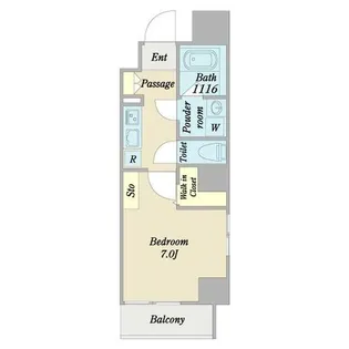 L’Allure(ラリュール)【0603号室】の間取り