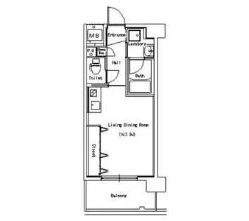 エスポアール泉【9階】の間取り