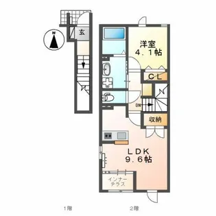 クオレ【2階】の間取り
