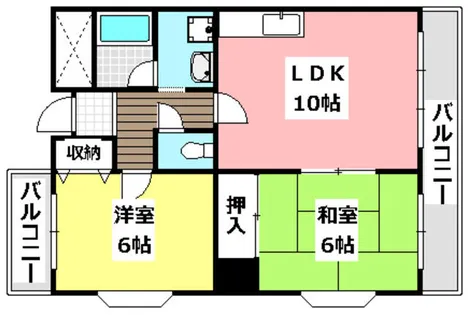 プレジデント【3階】の間取り