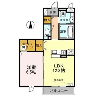 サンハイツ俊徳【1階】の間取り