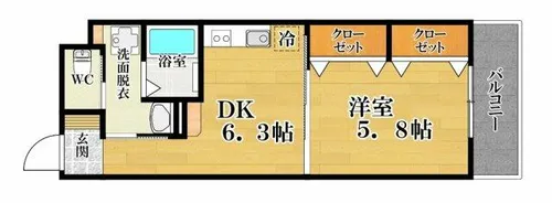 F style上田2号館【3階】の間取り