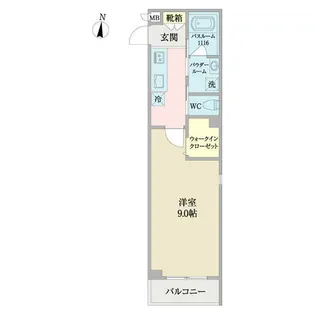 フィオーレ【0205号室】の間取り