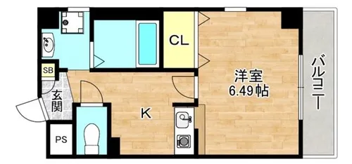 ジュネス関目高殿【9階】の間取り