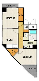 パル兵庫【5階】の間取り
