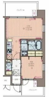 プレジオ城東中央【5階】の間取り