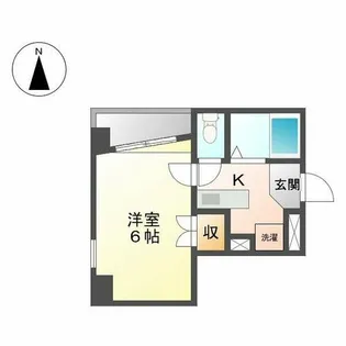 プチメゾン黒川【2E号室】の間取り