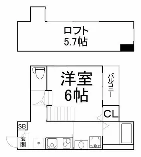 ハーモニーテラス中本【1階】の間取り