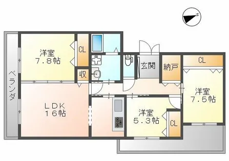 RUNOAS Koushien【4階】の間取り