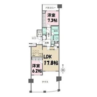 セントラルガーデン・レジデンスA棟【1階】の間取り