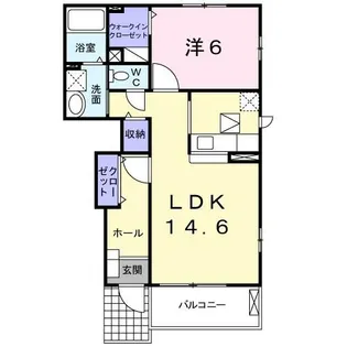 グランモデッサB【1階】の間取り