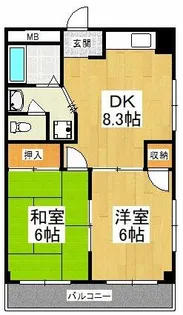 クレセントカシダⅡ【3階】の間取り