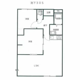 ピボットマンション池下【305号室】の間取り