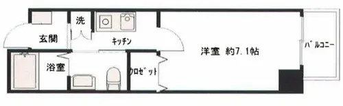 フィオレ立売堀【4階】の間取り