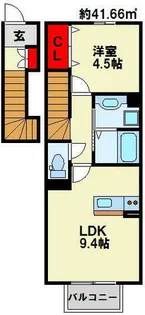 トレス苅田壱番館【207号室】の間取り