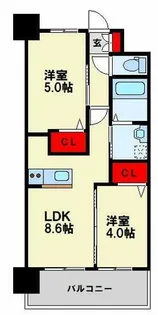 コンダクトレジデンスHIGUCHIMACHI【6階】の間取り