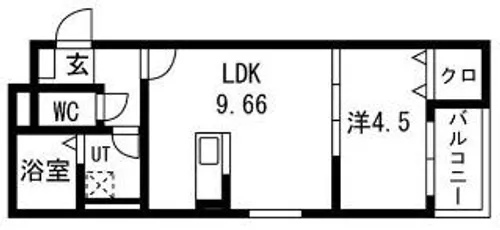 福岡県福岡市西区下山門4丁目【アパート】の間取り