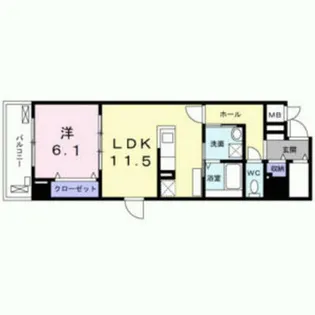 兵庫県尼崎市三反田町3丁目【マンション】の間取り