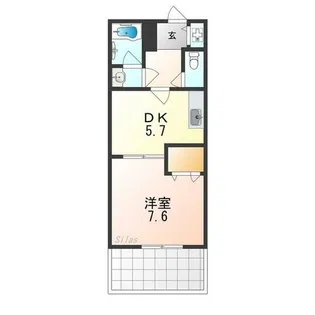 フジパレス 貝塚半田Ⅱ番館【1階】の間取り