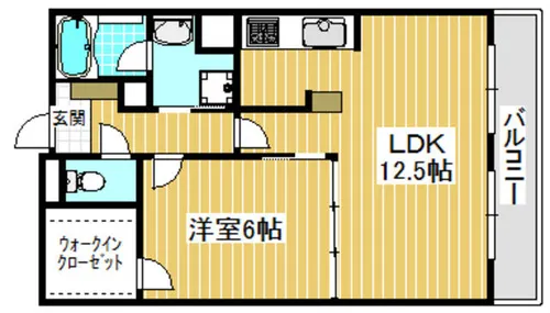 ラマージュⅢ【102号室】の間取り